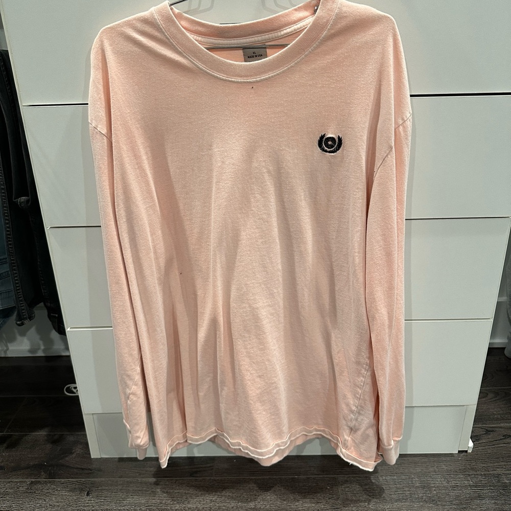 Adidas Yeezy Calabasas Mens Peach Long-sleeve Teeshirt - XL